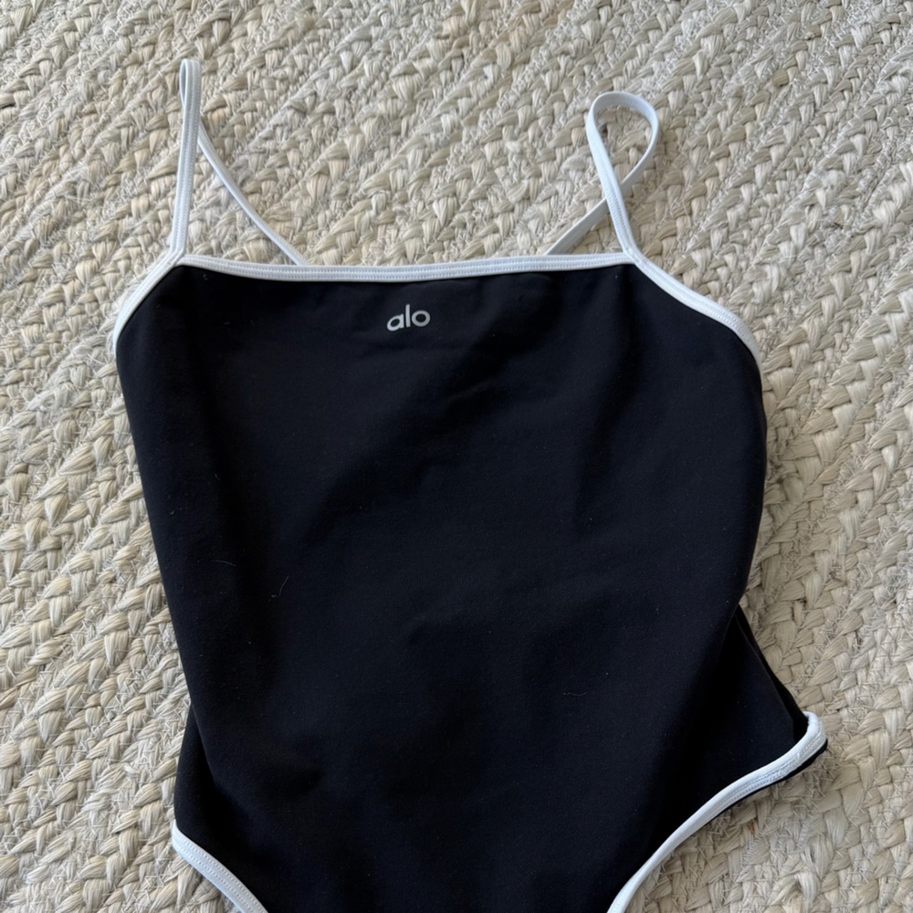 ALO Yoga Black and White Bodysuit